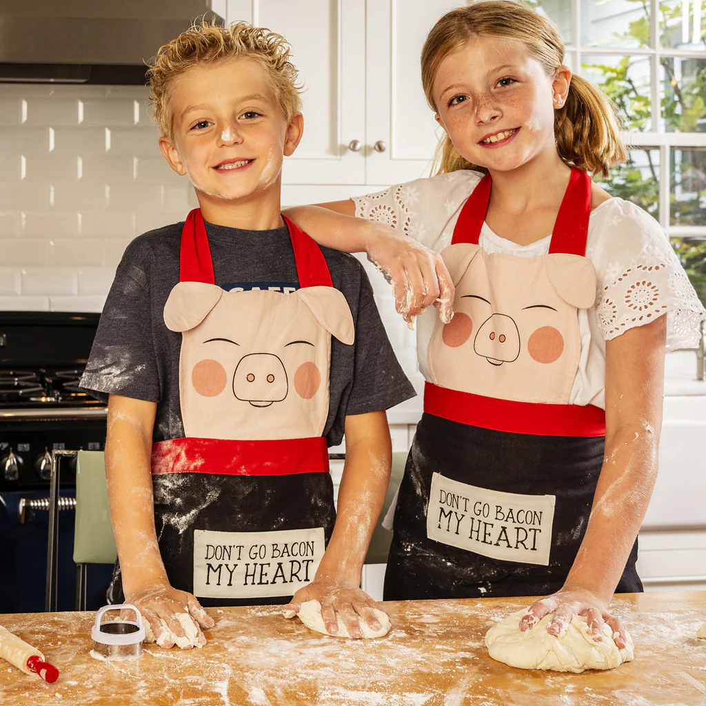 Bacon My Heart Piggy Apron - Image 3